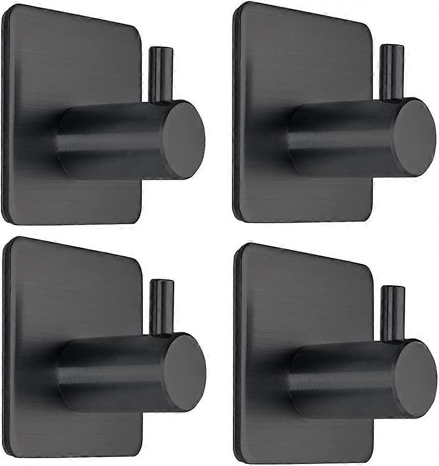 Black Adhesive Towel Hooks Heavy Duty Stick On Wall Hooks Shower Hooks