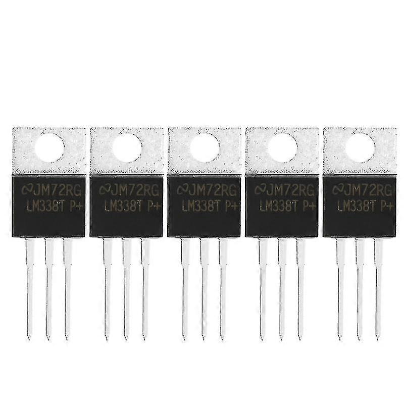 5pcs Lm338t Lm338 To-220 Ic High Current Adjustable Integrated Voltage Regulator