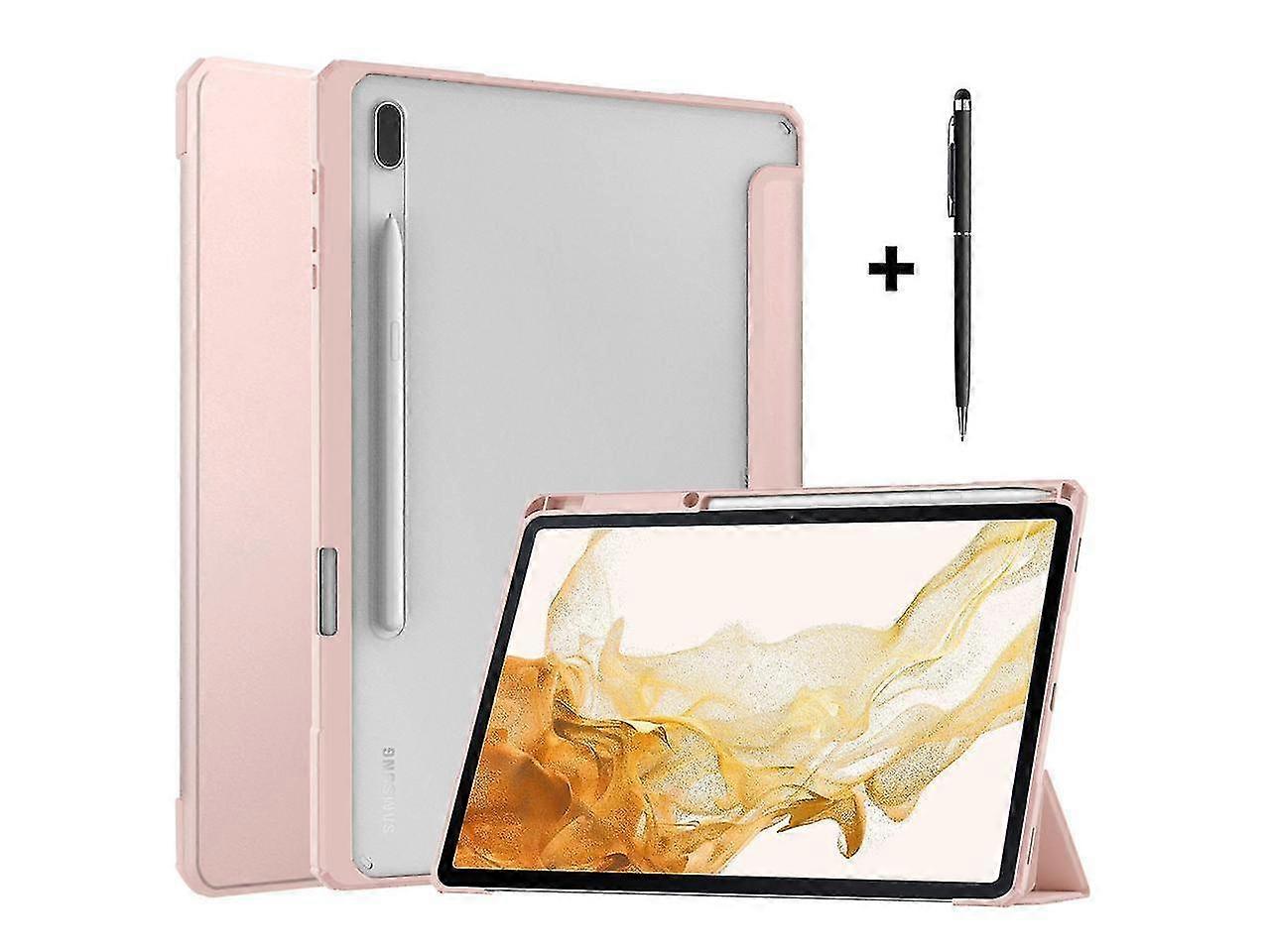 Samsung Galaxy Tab S8 Plus 12.4 2022 Sm-x800 Sm-x806 / Tab S7 Fe 12,4 pouces 2021 / Tab S7 Plus 12.4 2020 avec porte-stylo, stylet universel, couvercle de support
