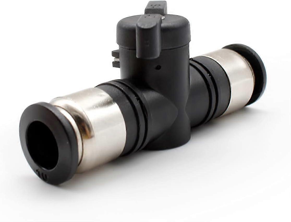 10mm Pneumatic Ball Valve Inner Diameter Air Flow Regulator Valve Quick Connector Black for Pneumatic Tools