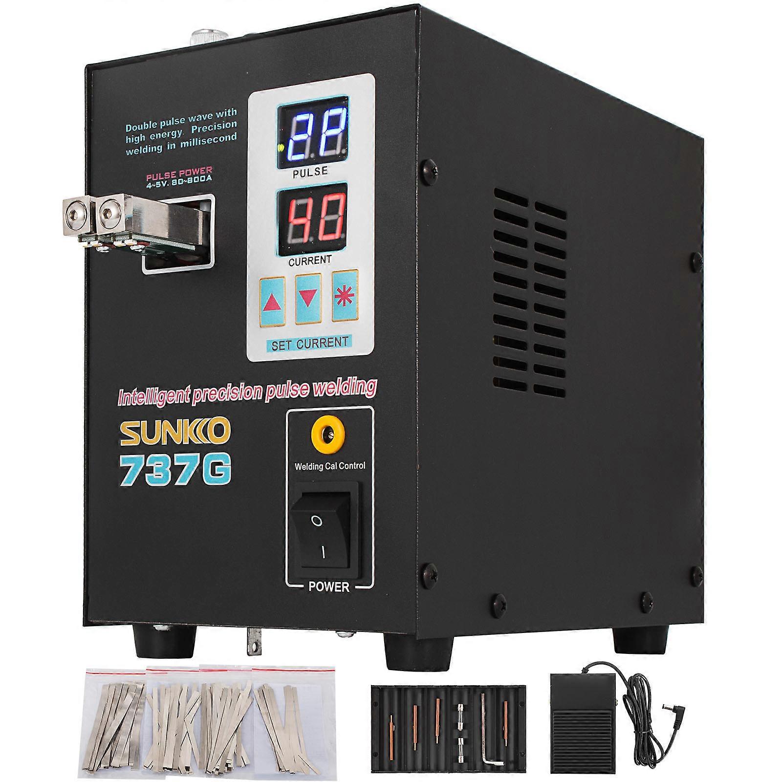 Machine à souder à batterie de soudeuse par points d’impulsion 737G 1500W avec bande de nickel