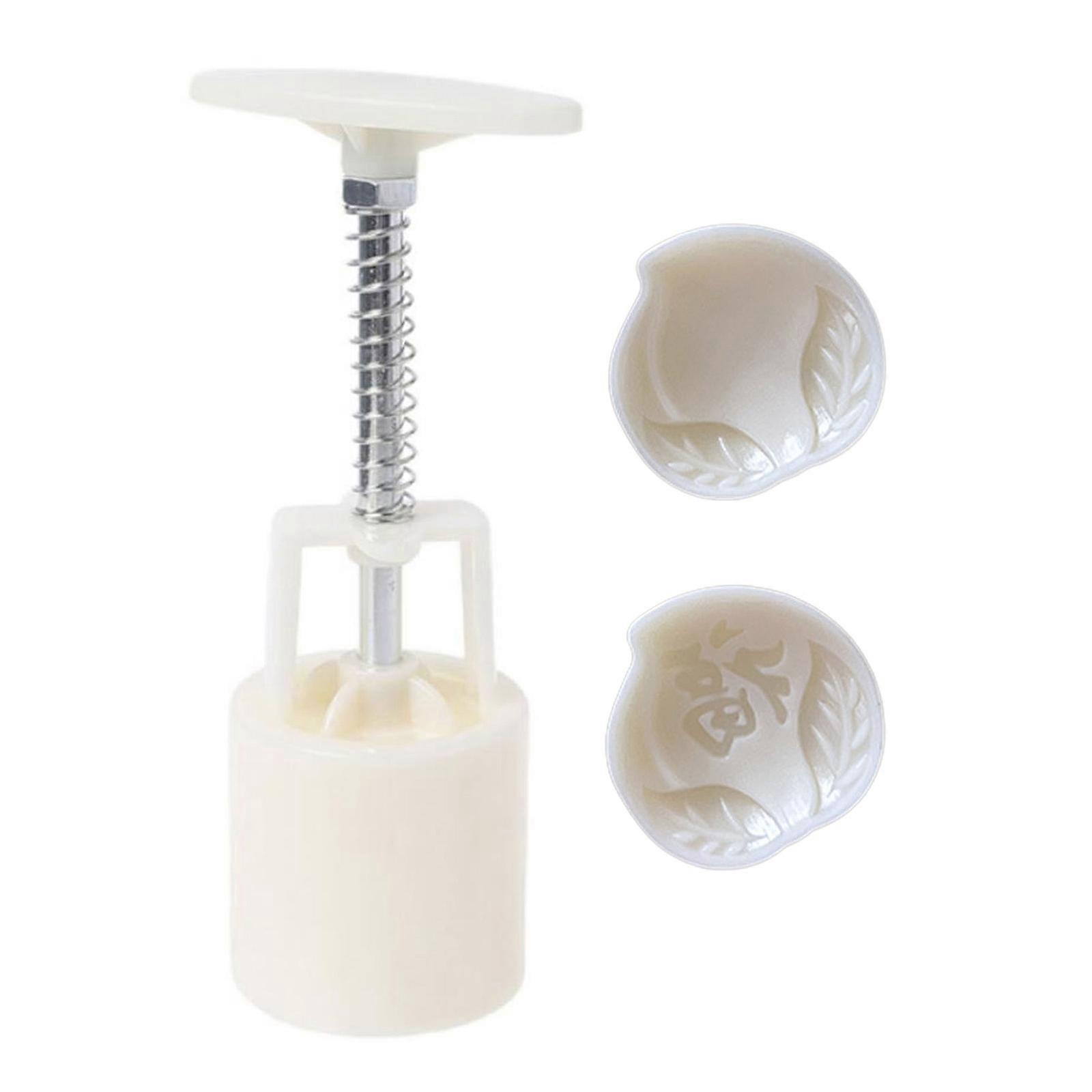 25g Mooncake Stamps Hand Pressure Gadgets Plastic Material Baking Accessories