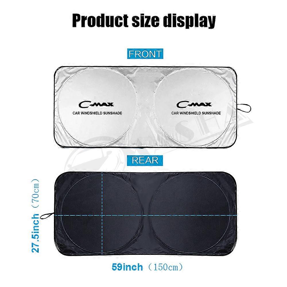 Car Front Windshield Sunshade For Ford C-MAX C MAX CMAX 1 2 2003 2004 2005 2006 2007 2008 2009 2010 2011 2012 - 2021 Accessories