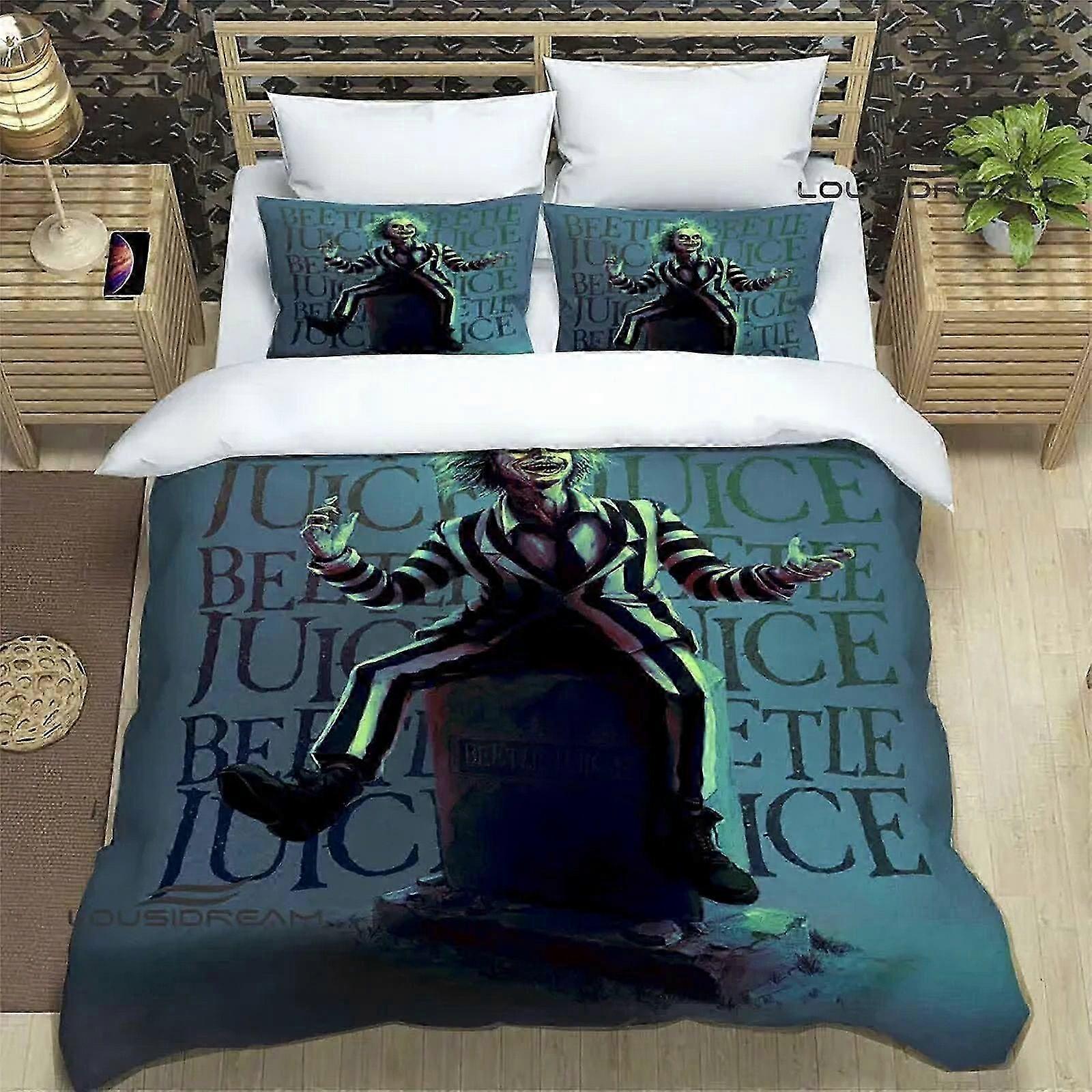 o337 Lakan Skräckfilm B-Beetlejuice Sängkläder Se utsökta tillbehör set påslakan sängtäcke set sängkläder set lyx födelsedagspresent- (1 Täcke