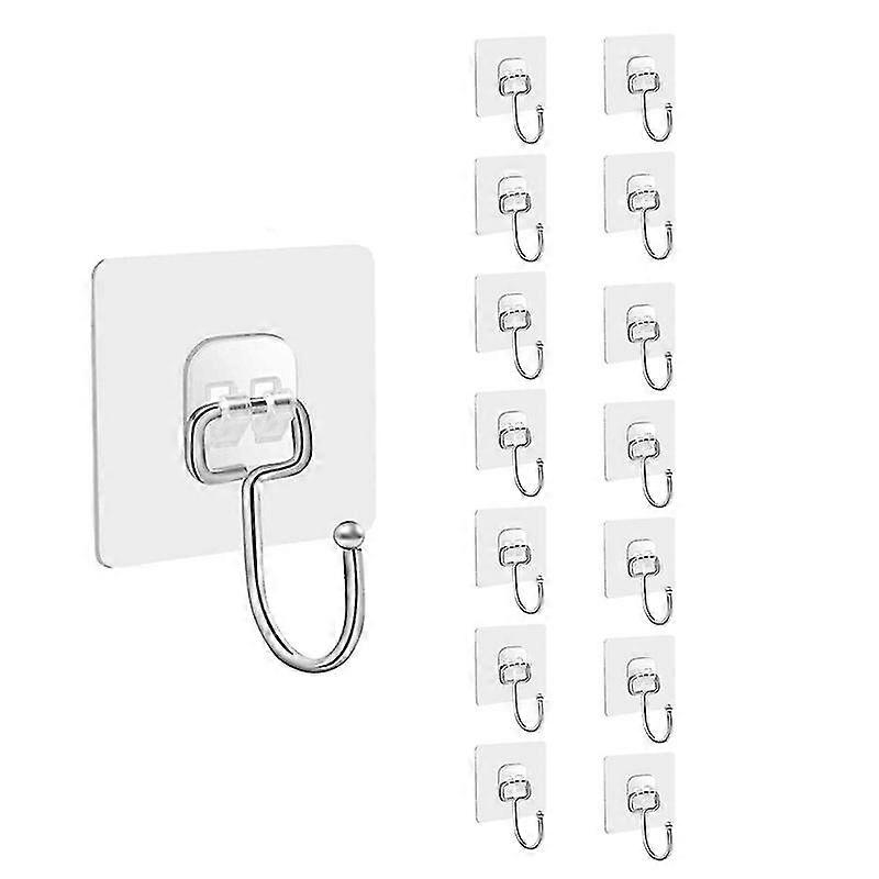 15pcs Upgrade Large Hanging Sticky Hook Cleaning Wall Hook Seamless Sticky Hook