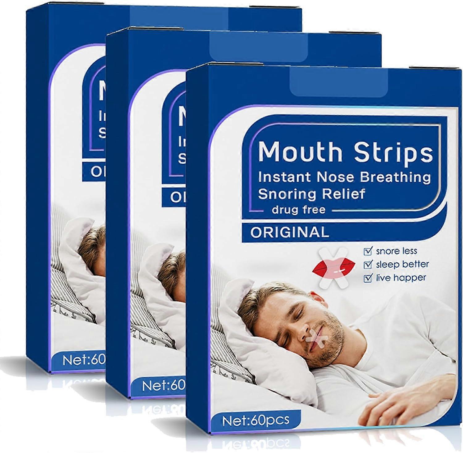 180pcs Mouth Tape For Sleeping, Transparent Gentle Sleep Strips For Mouth Breathing, Improved Nighttime Sleeping, Hypoallergic Strips