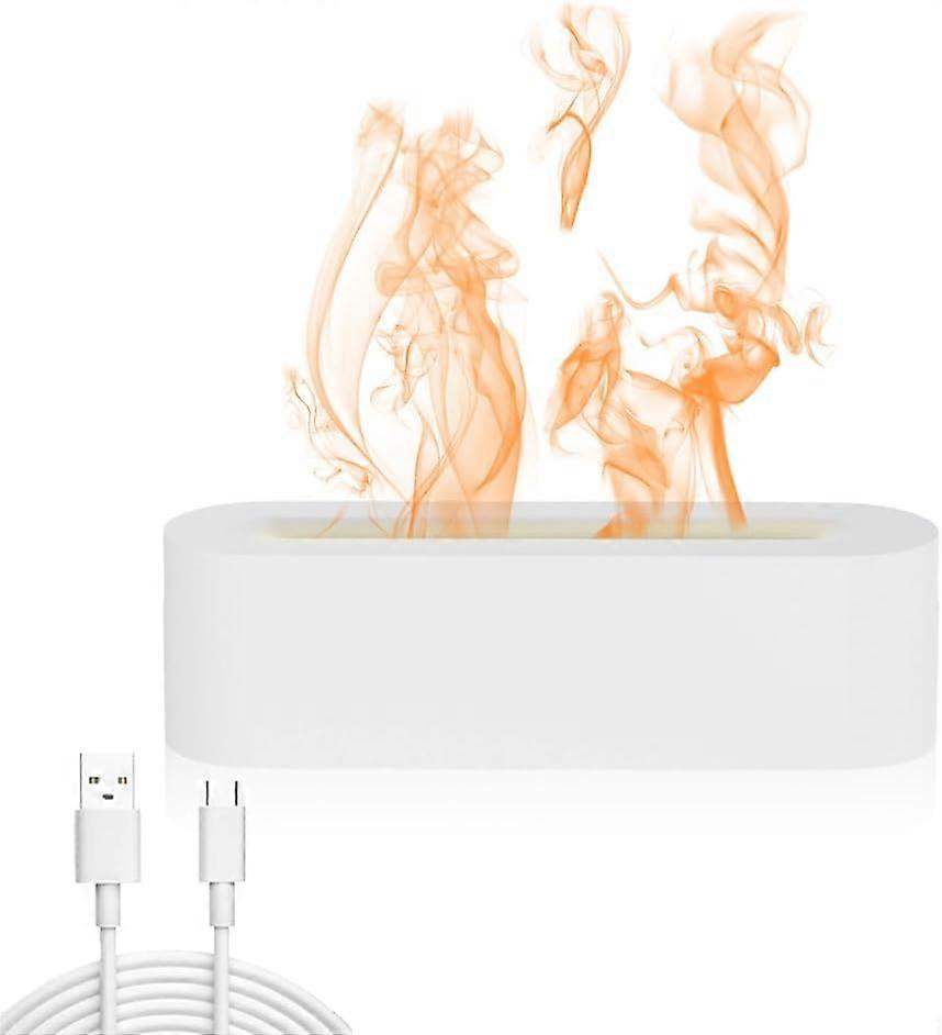 Flame Diffuser Humidifier, Aromatherapy Air Diffuser for Essential Oil, RGB Fire Cool Mist Aroma Diffuser Humidifier with 3 Timer