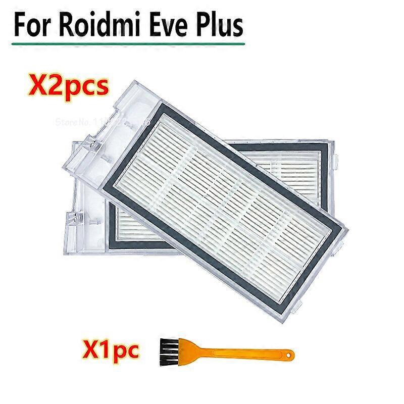 For Roidmi Eve Plus Vacuum Sweeper Robot Replacement Accessories Electric 2 In 1 Control Dust Box Water Tank (with HEPA Filter) Carpet Sweepers