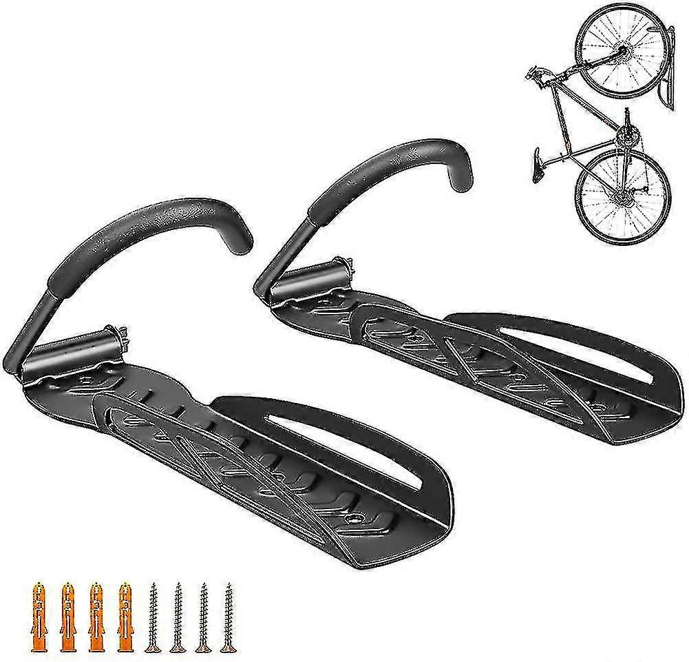 壁掛け式自転車ラック、頑丈なガレージ収納ユーティリティフック、垂直ヒッチ