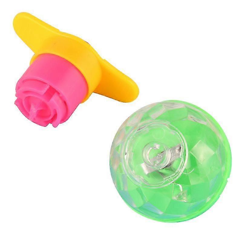 Drop Shipping New Funny Classic Children Flashing Rotating Spinning Top Light Up Dazzling Gyroscope