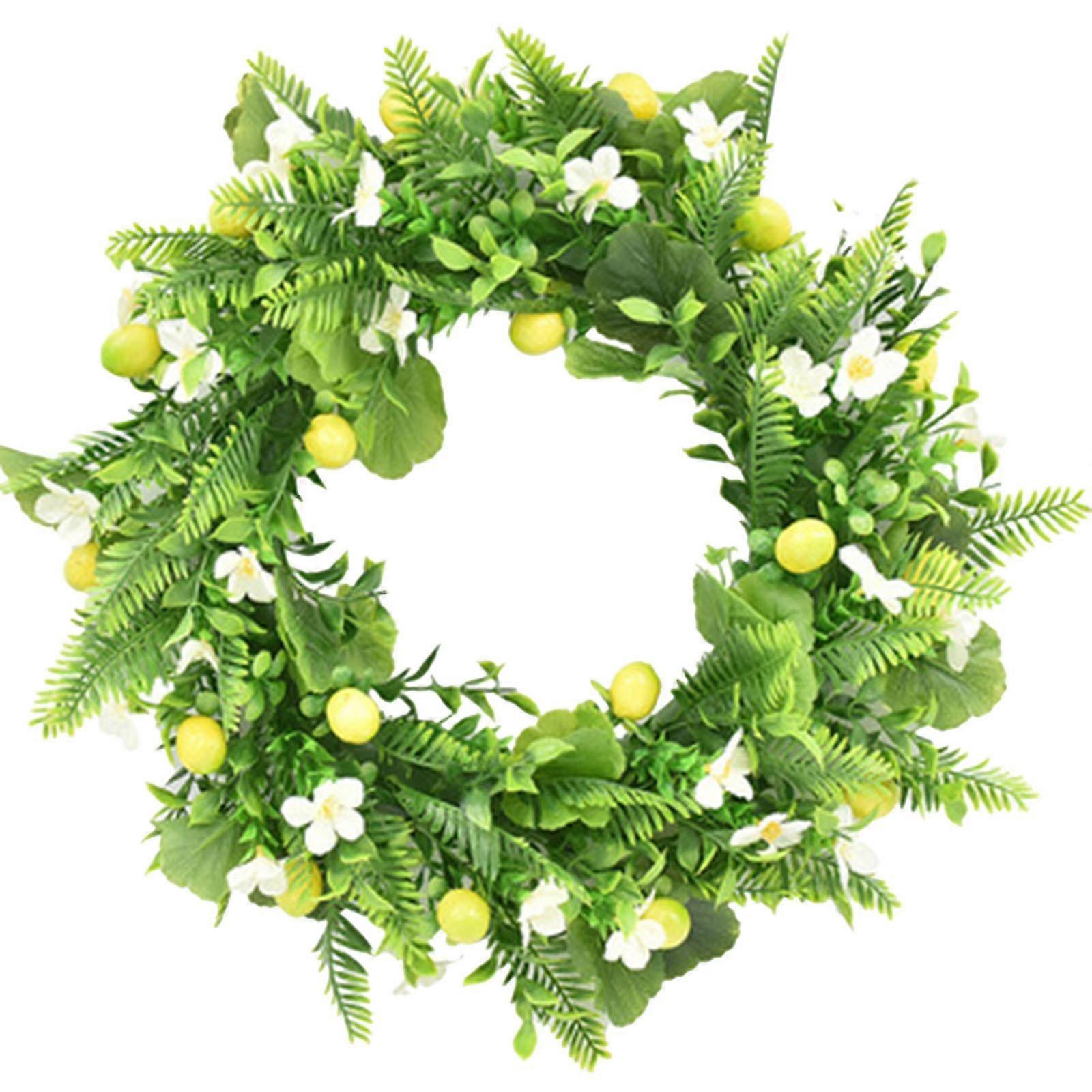 Simulation Easter Eggs Wreath Wall Hanging Door Hanging Decoration