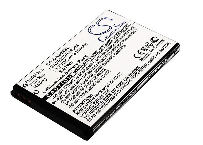 Creative Zen Micro Photo BA20203R79909电池 DAA-BA0009 MP3 播放器 830mAh