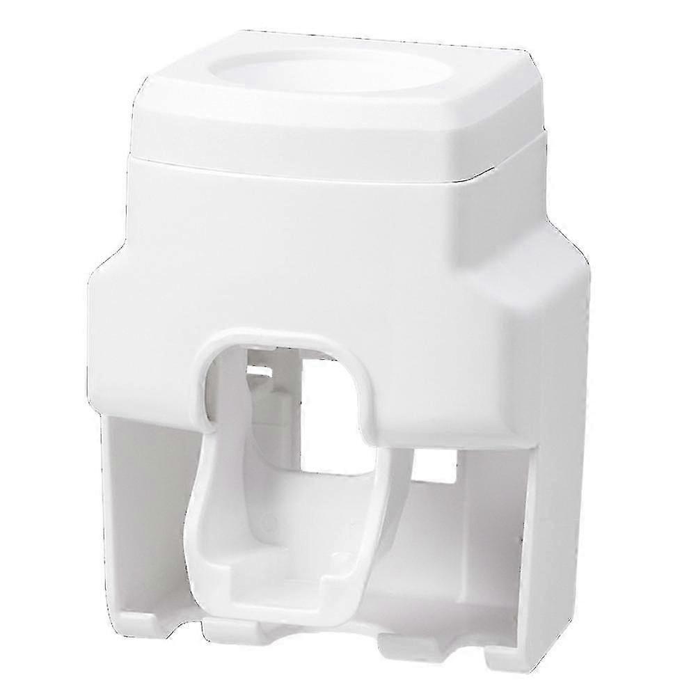 Toothpaste Dispenser And Toothbrush Holder, Wall Mount Automatic