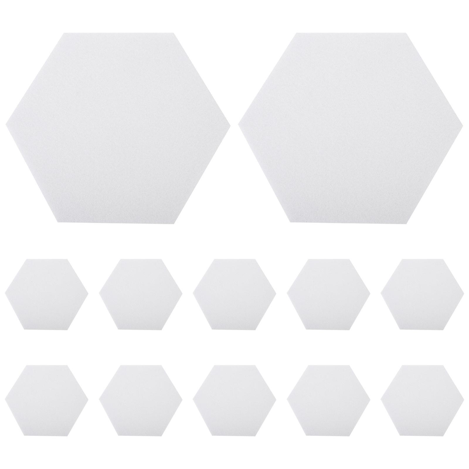 12 sztuk tablicy ogłoszeń Filc Hexagon Wall Board Samoprzylepna tablica ścienna Memo Board
