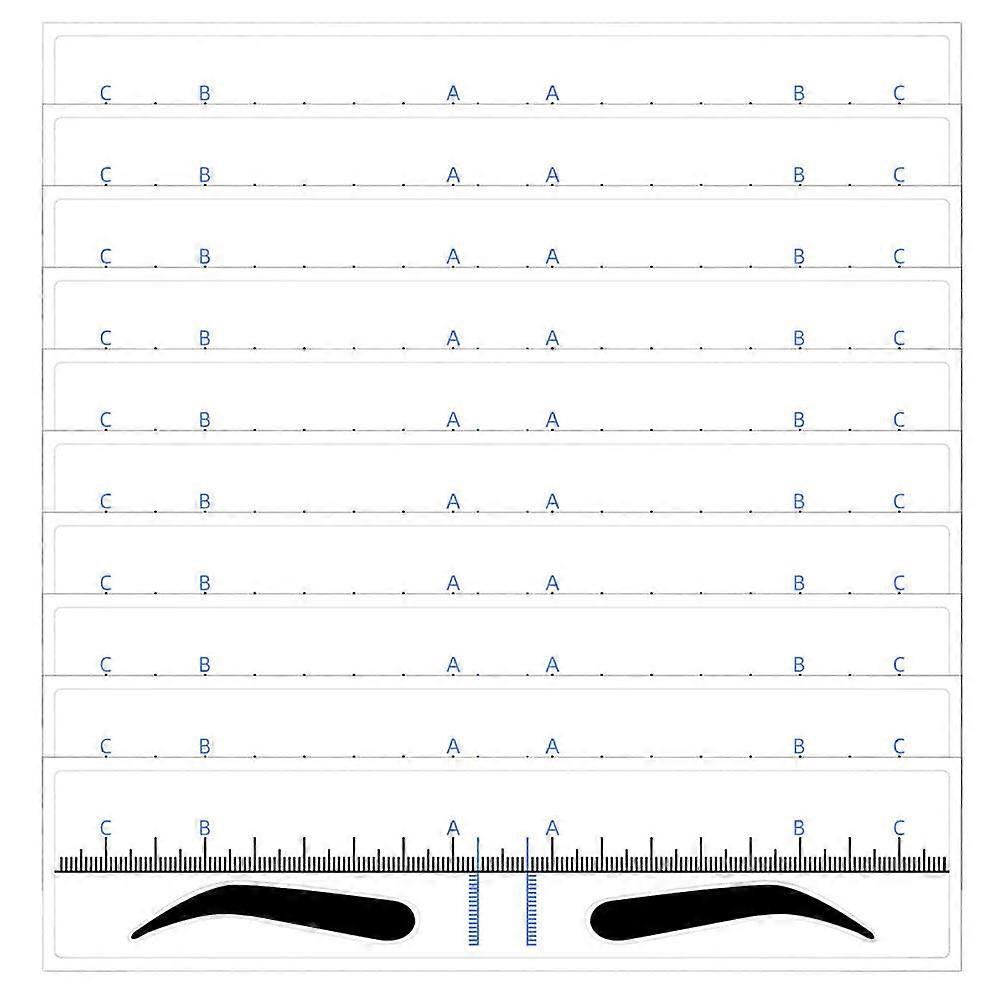 50pcs Eyebrow Makeup Stencils Eyebrow Ruler Eyebrow Stencil Eyebrow Shaping Ruler