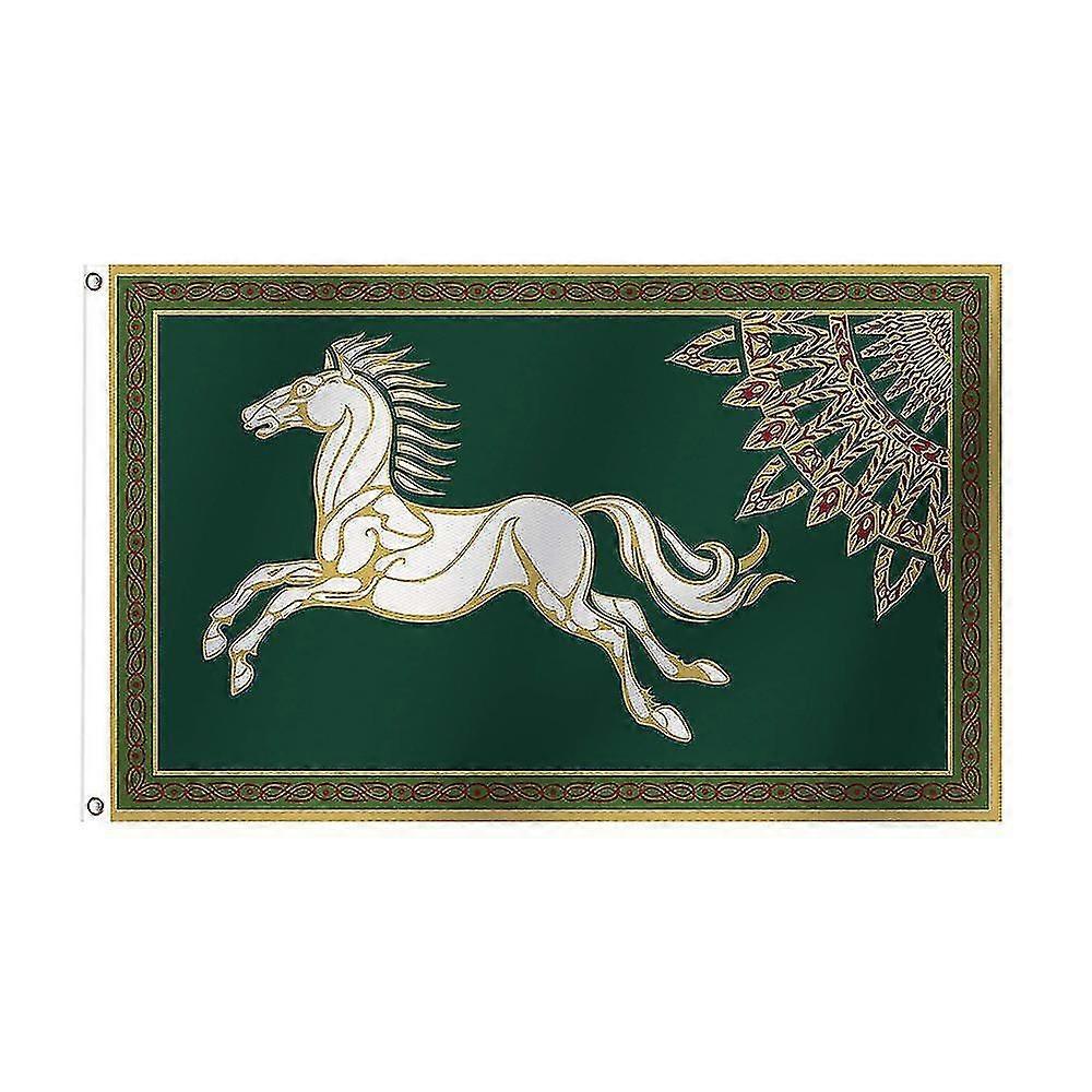 90x150cm Kongeriket Rohan Flagg Riddermark Banner