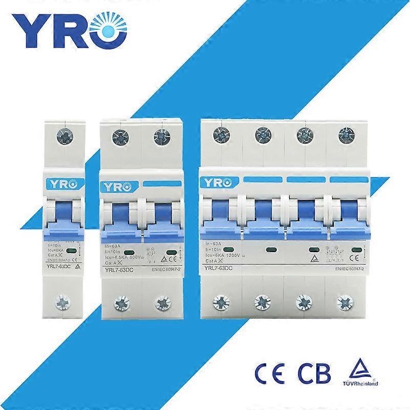 Solar Energy PV Mini Circuit Breaker 4P MCB DC 1000V MCB 32A 40A 50A 63A Photovoltaic Power Generation Switch