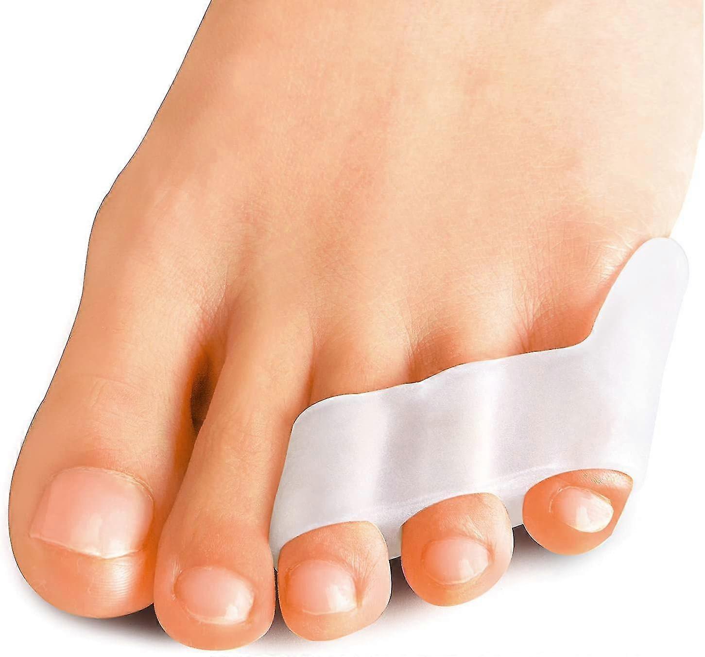 4 pcs toe separator little toe pad white Tw