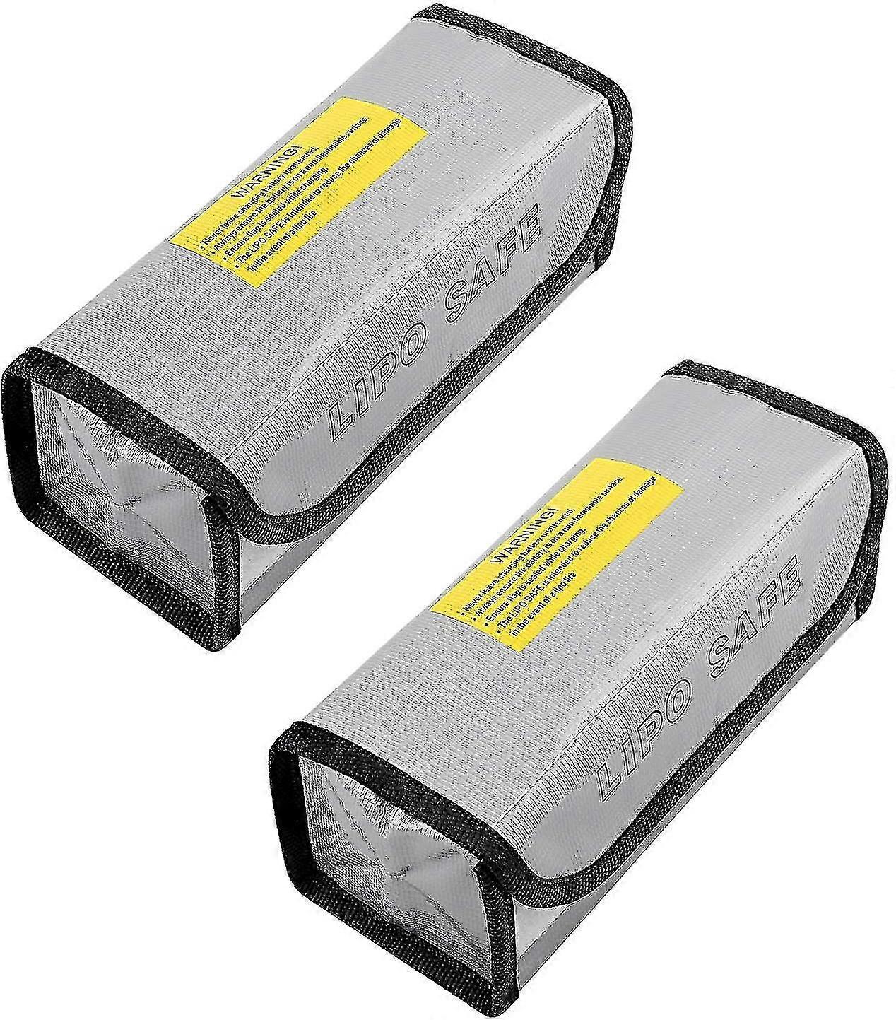 2PCS Lithium Battery Explosion-proof Bag High Temperature Battery Fireproof Bag