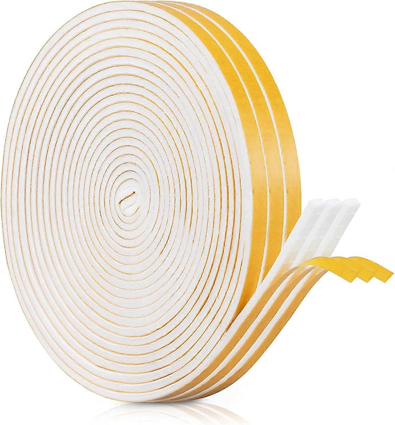 10M Weather Stripping Door Seal Strip with Self Adhesive Foam Tape Soundproof Door Draft Stopper