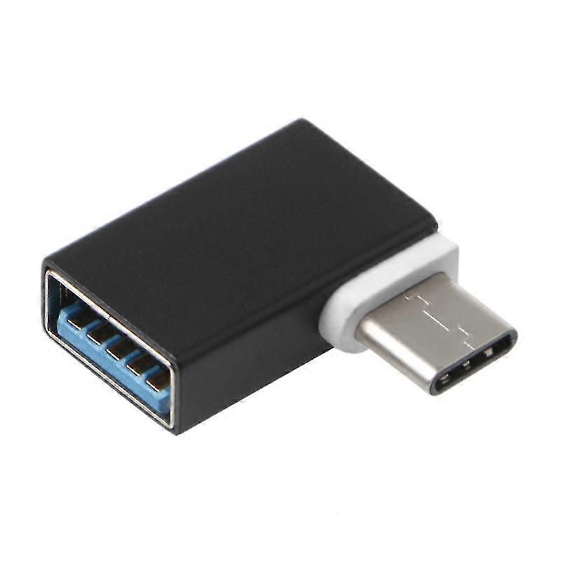 90 Degree Type C To Usb 3.0 Female Data Otg Converter For Macbook Android Phone