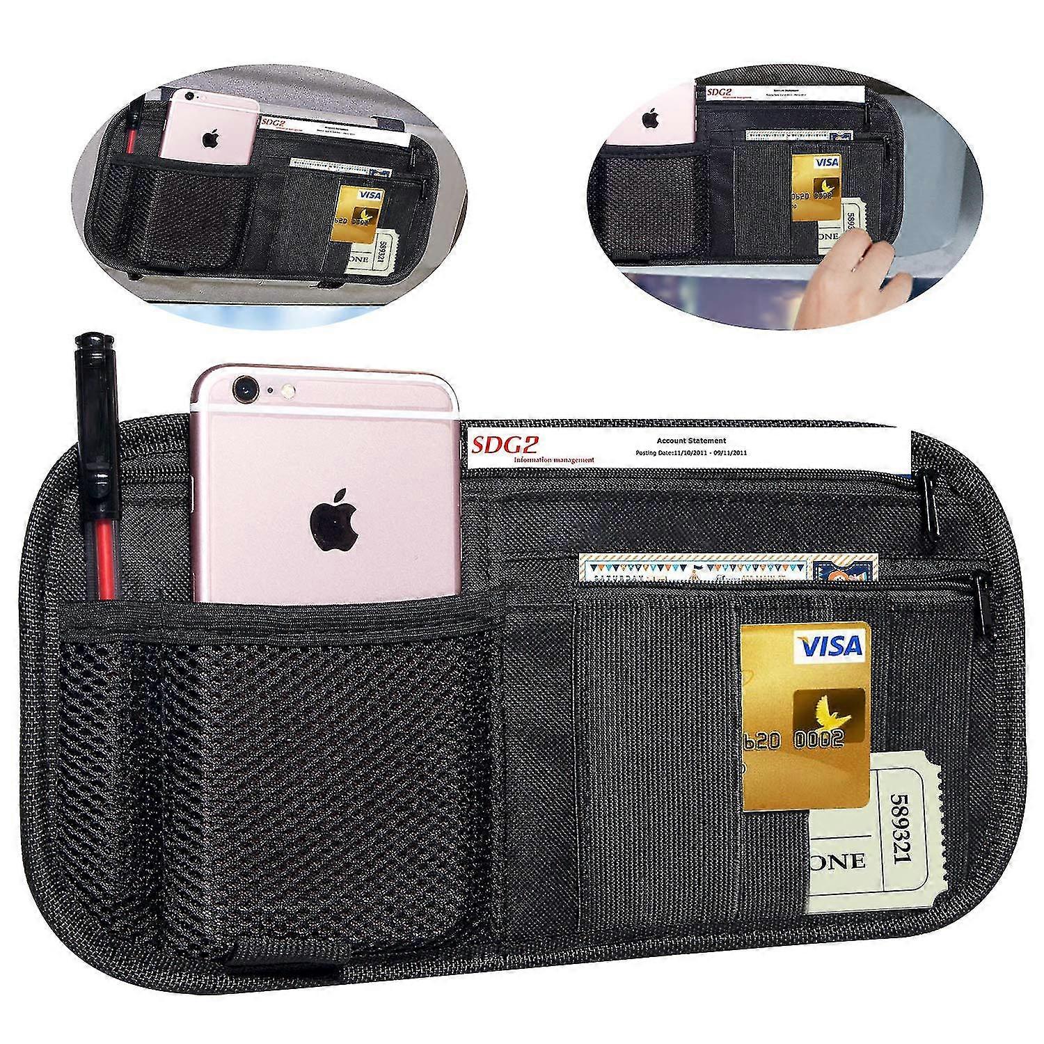 Car Sun Visor Organizer, Usa Auto Interior Accessories Multi-pocket
