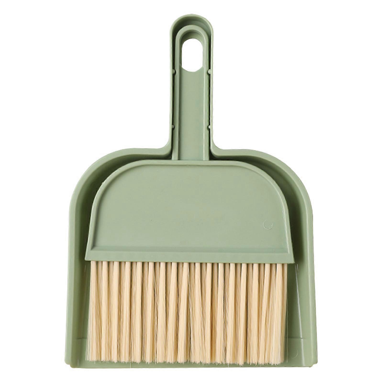 Small Broom with Dustpan Set with Handle Soft Bristles Handheld Countertop Mini Dust Pan with Broom Sweeper Set Jikaix