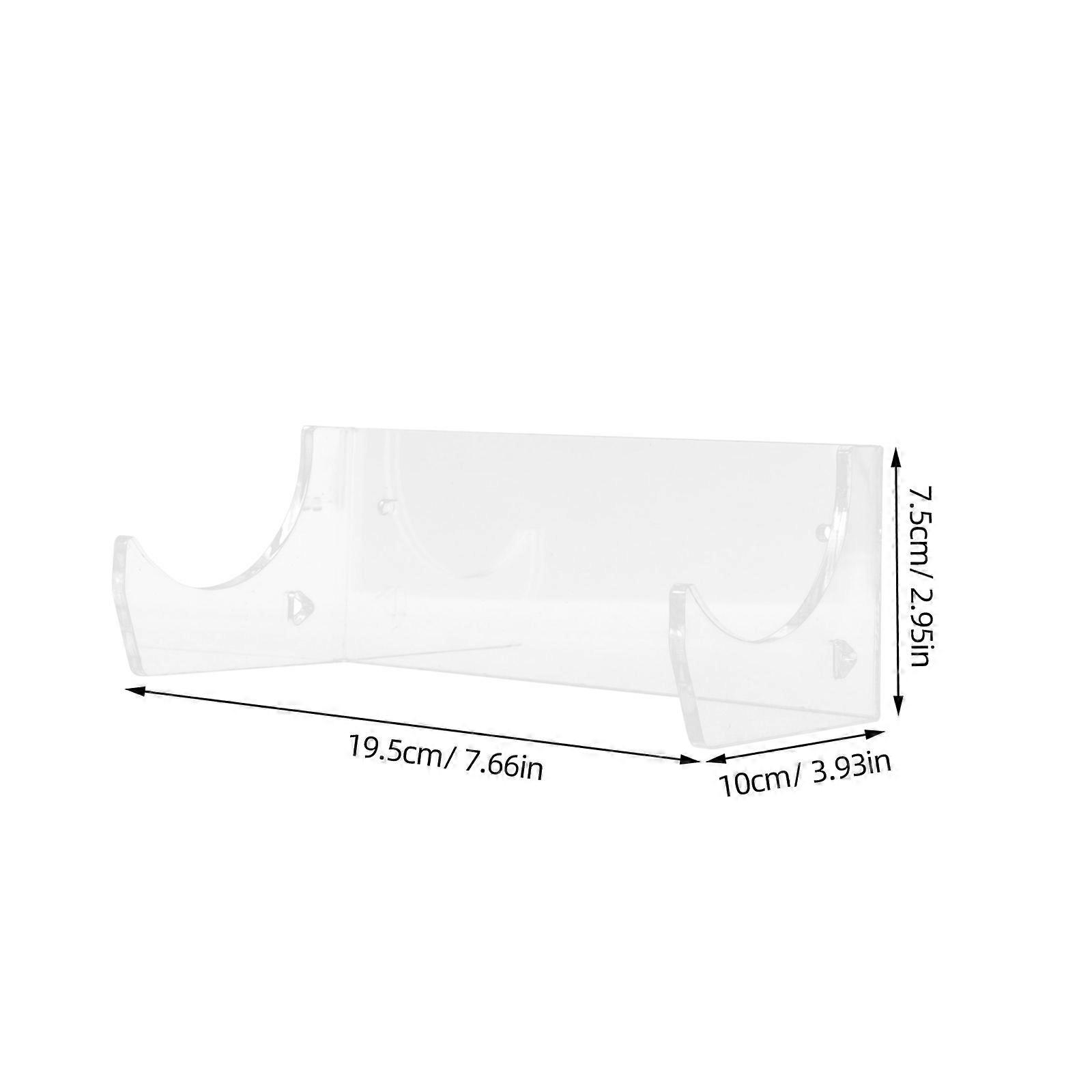 2pcs Wall Mount Rolling Pin Holder Rolling Pin Display Rack Acrylic Rolling Pin Wall Hanger