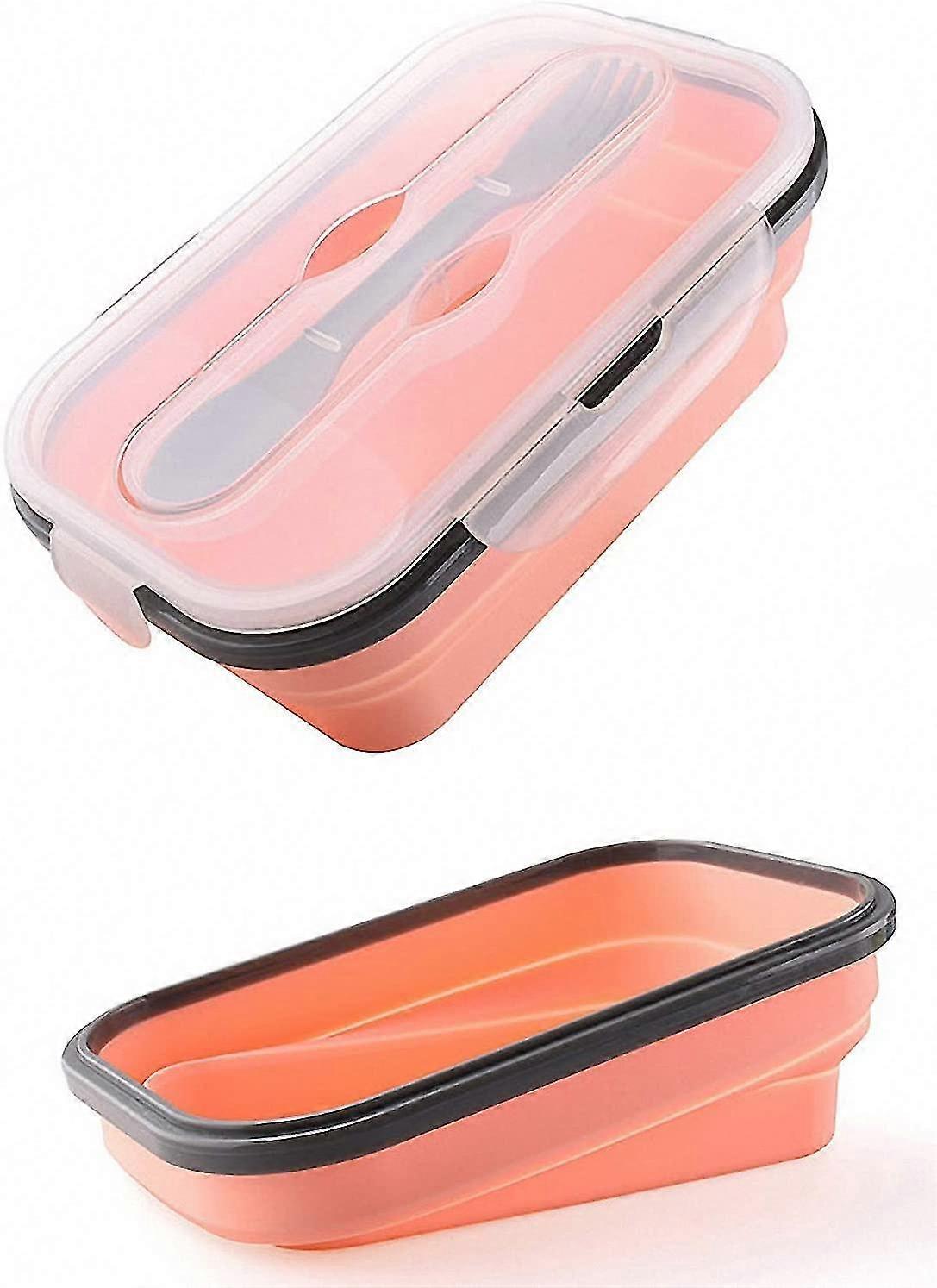 Silicone Folding Lunch Box, Safe And Bpa-free