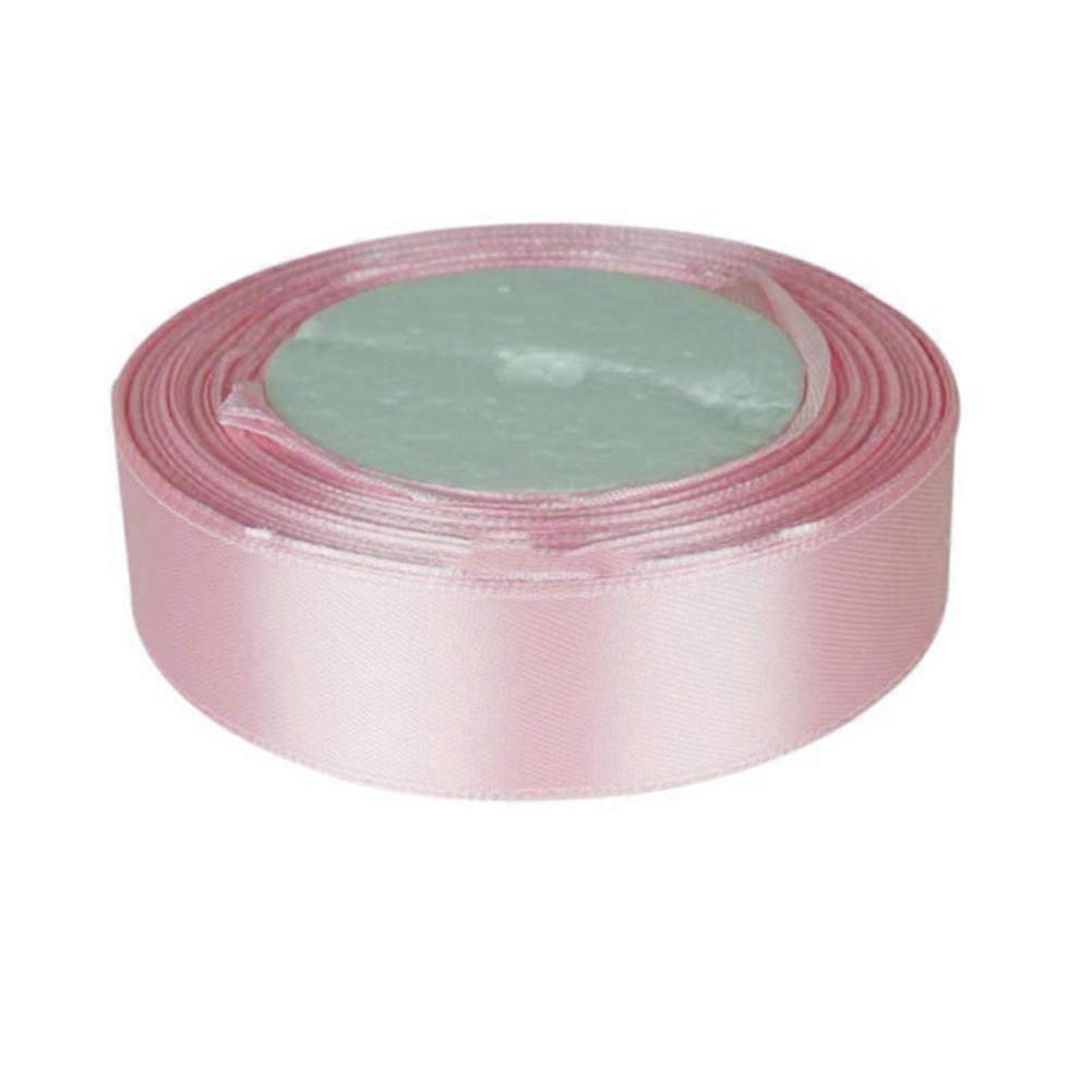 1Inch Wide Color Satin Ribbon Sewing 25Yards Wedding Birthday Party Supply Decor Qinhai