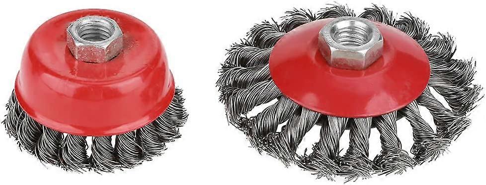 Wire Cup Brush Flat Welding Brush for Angle Grinder for Rust Paint Removal