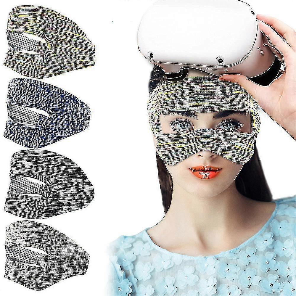 Vr Mask Face Cover Sweat Band Breathable Adjustable Pad Facemask For Oculus Quest 2