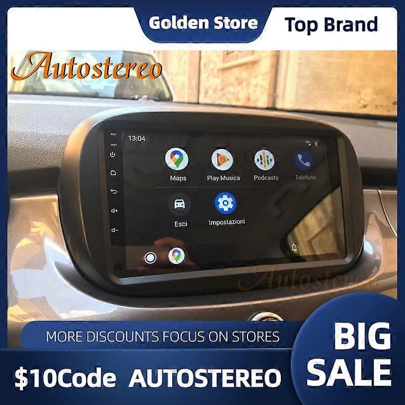 Carplay For Fiat 500 2015-2019 Android 12.0 128GB Car Radio GPS Navigation Stereo Auto Multimedia Player Radio HeadUnit Recorder