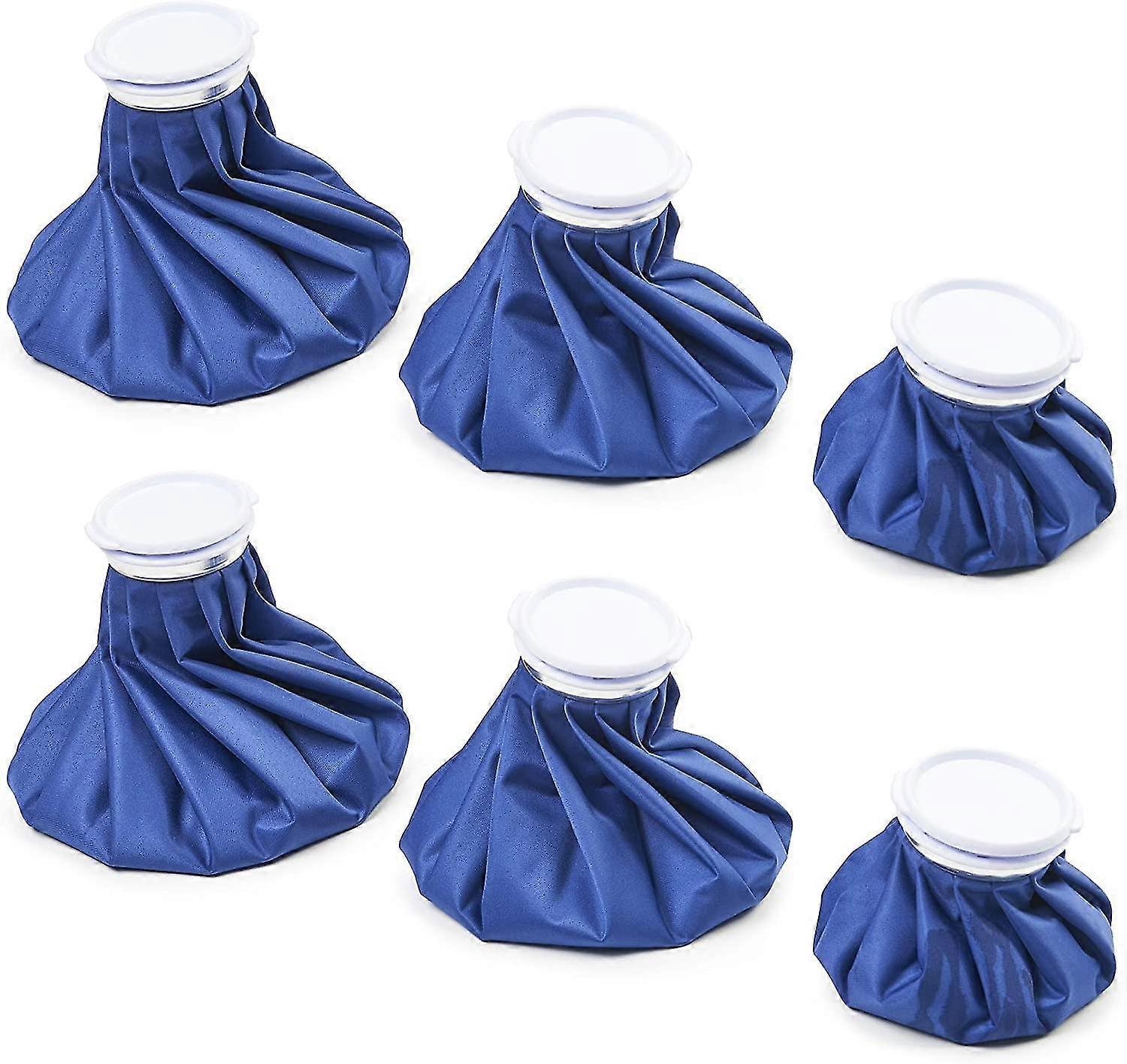 6 Pcs Ice Pack - Cool Pack With Screw Cap - Reusable, Refillable Bag