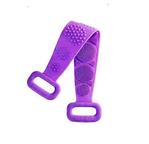 Body Cleaning Double Sided Back Scrubber Bath Shower Silicone Spa Brush Tool
