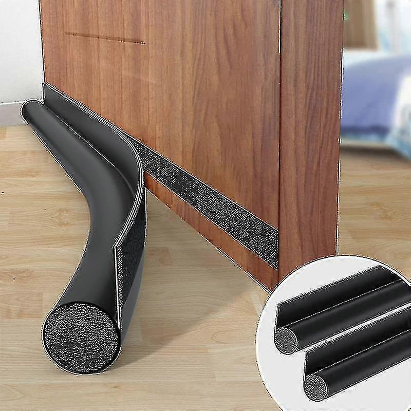 Door Draft Stopper Weather Stripping Door Sweep Adjustable Under Door Blocker