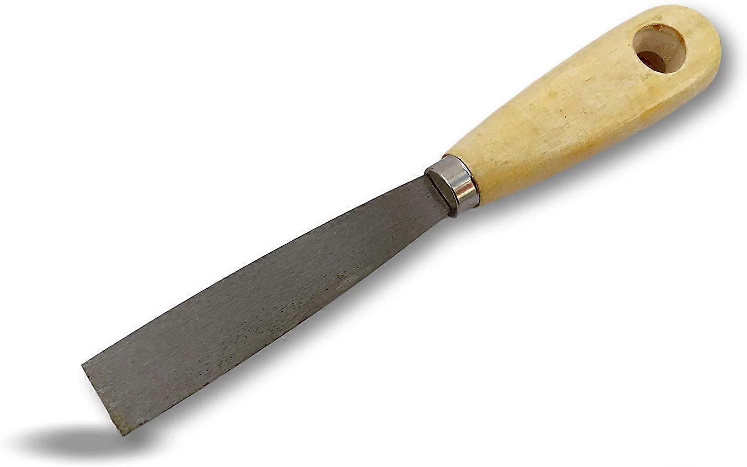 Coating knife in polished steel | Scraper spatula | Width 25mm | Putty primer coated | Scrape smooth coat take off apply putty butcher | DIY building