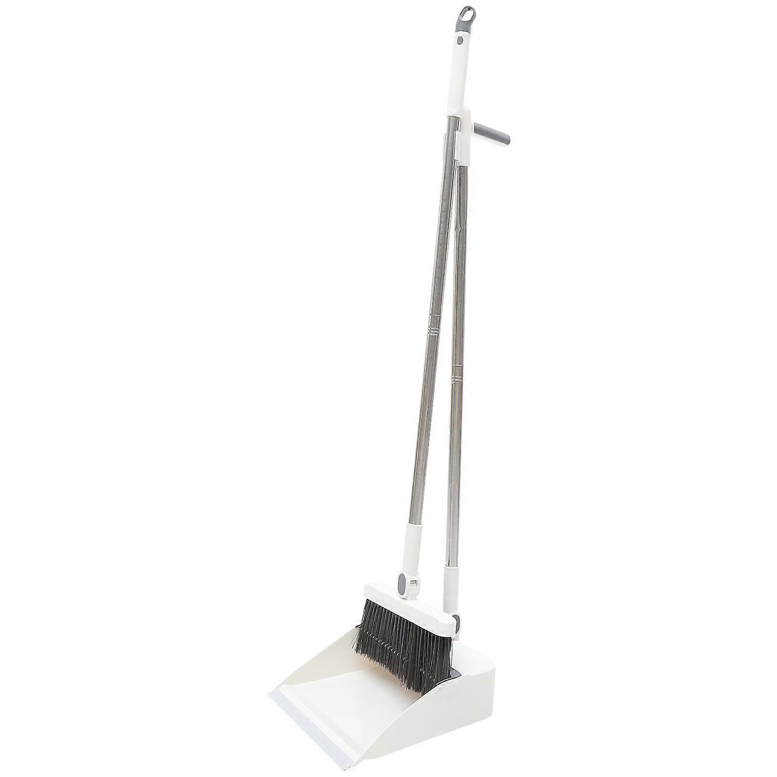 1 Set Supple Bristle Broom and Dustpan Broom and Dustpan Set Home Accessories