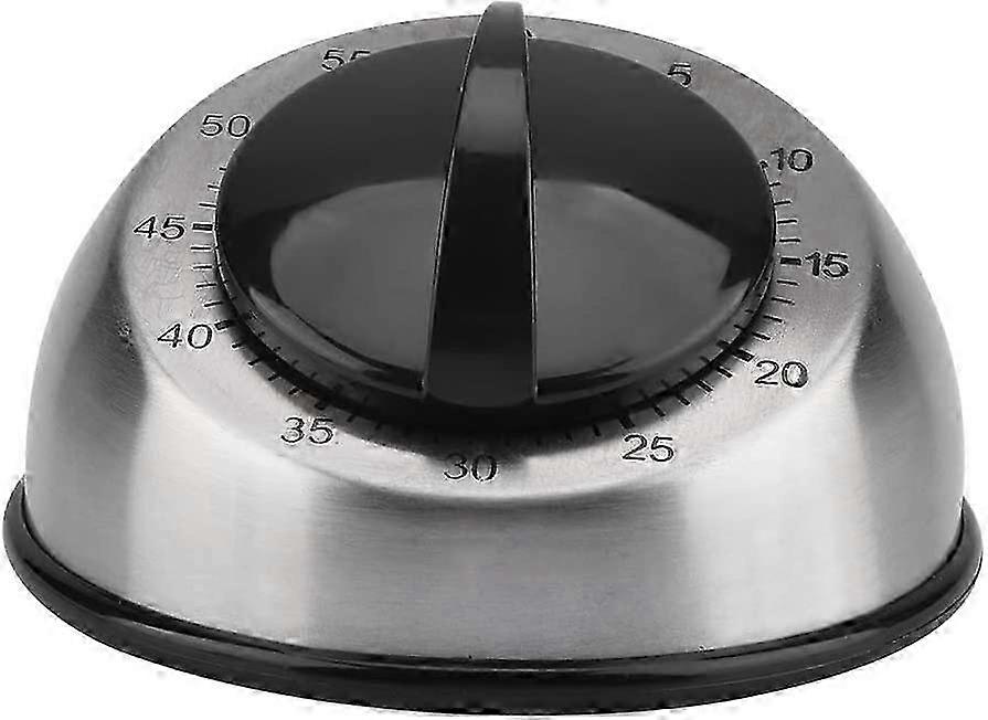 Stainless Steel Kitchen Timer - Mechanical 60 Minutes for Cooking