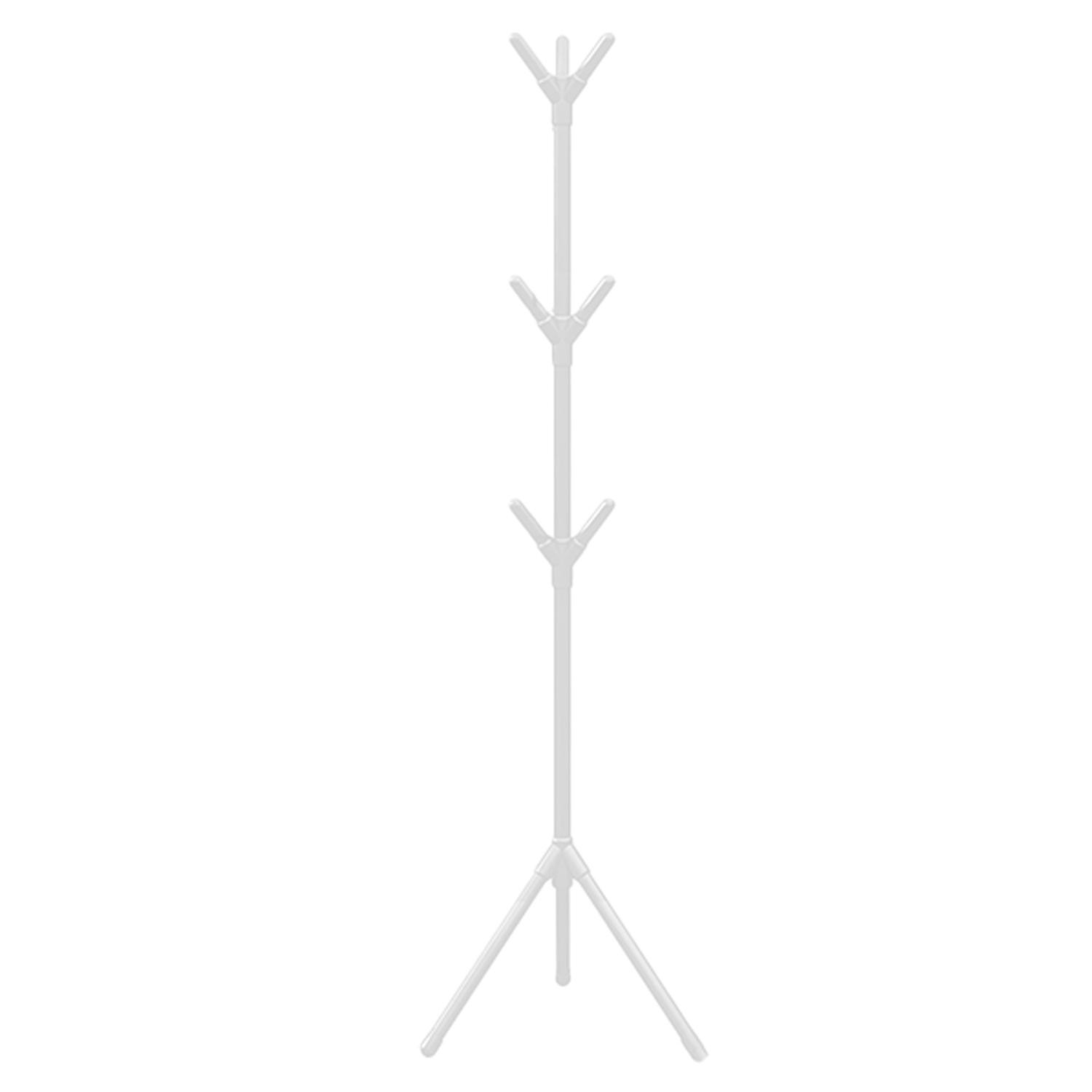 Multi Hook Clothes Rack Stand Coat Hanger High Stability Adjustable Height Easy Assembly