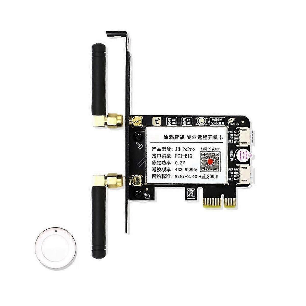 Tuya Wifi Computer Power Reset Switch PCIE Boot Card Desktop Computer Boot Card Computer Remote Boo