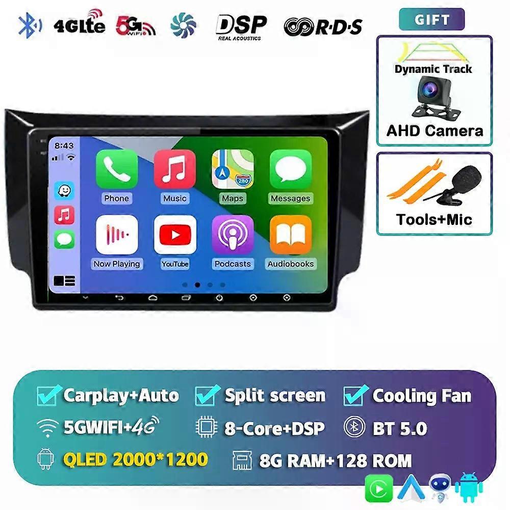 Android 14 Carplay Auto Car Radio For Nissan Sylphy B17 Sentra 12 2012 2014-2018 Gps Multimedia Video Player Stereo Head Unit Bt