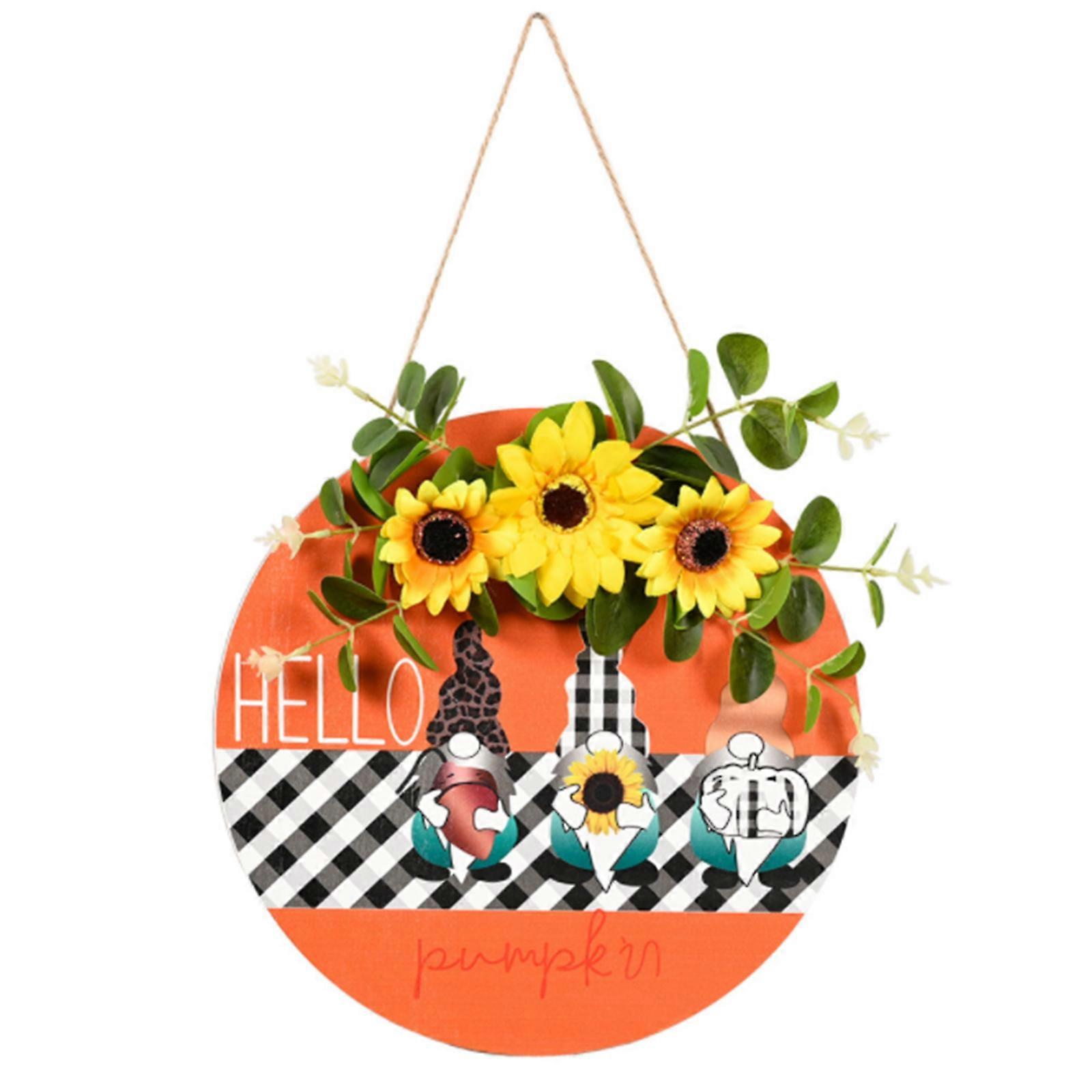 シックなヒマワリノーム家の装飾のための木製の看板