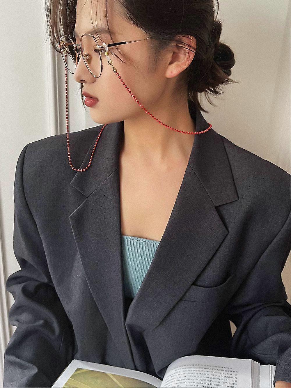 Beaded Eyeglass Chain Non-Slip Glasses Holder Strap Spectacles Cord Lanyard Eyewear Sunglasses Retainer for Women Girls