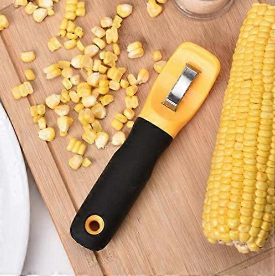 Corn Stripper, Corn Peeling Knife, Kitchen Corn Cob Remover, Serrated Vertical Blade Remover