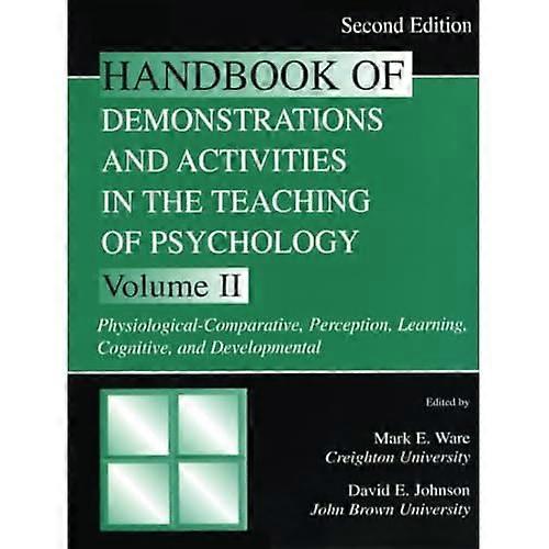 Physiological-Comparative, Perception, Learning, Cognitive, and Developmental, Vol. 2