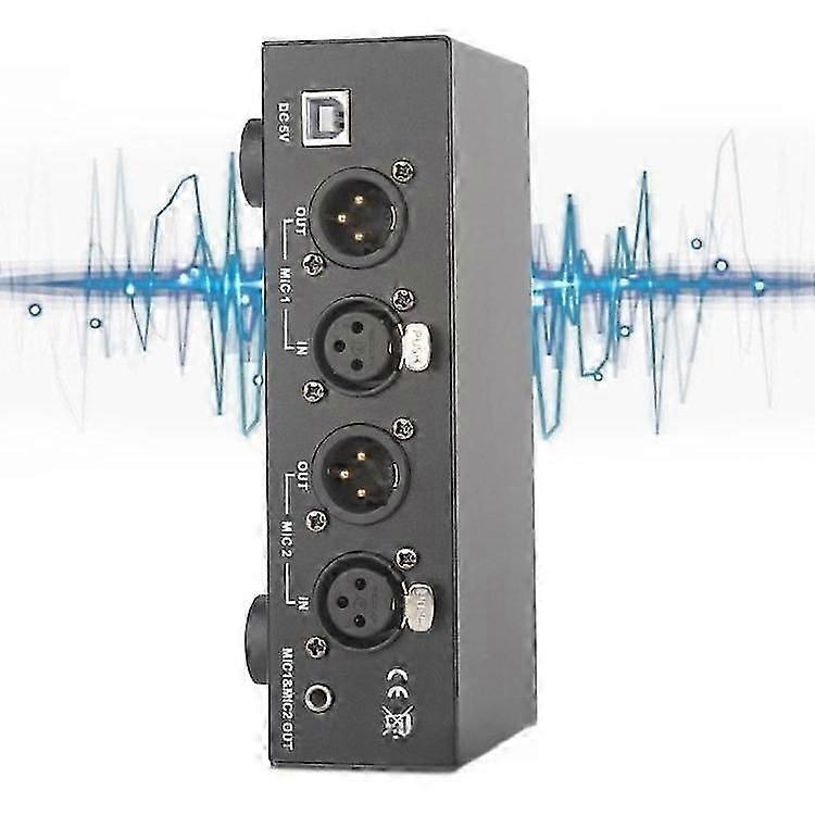 Audio Interface Digital Sound Card Mixer For Microphone Instrument Line Input Recording