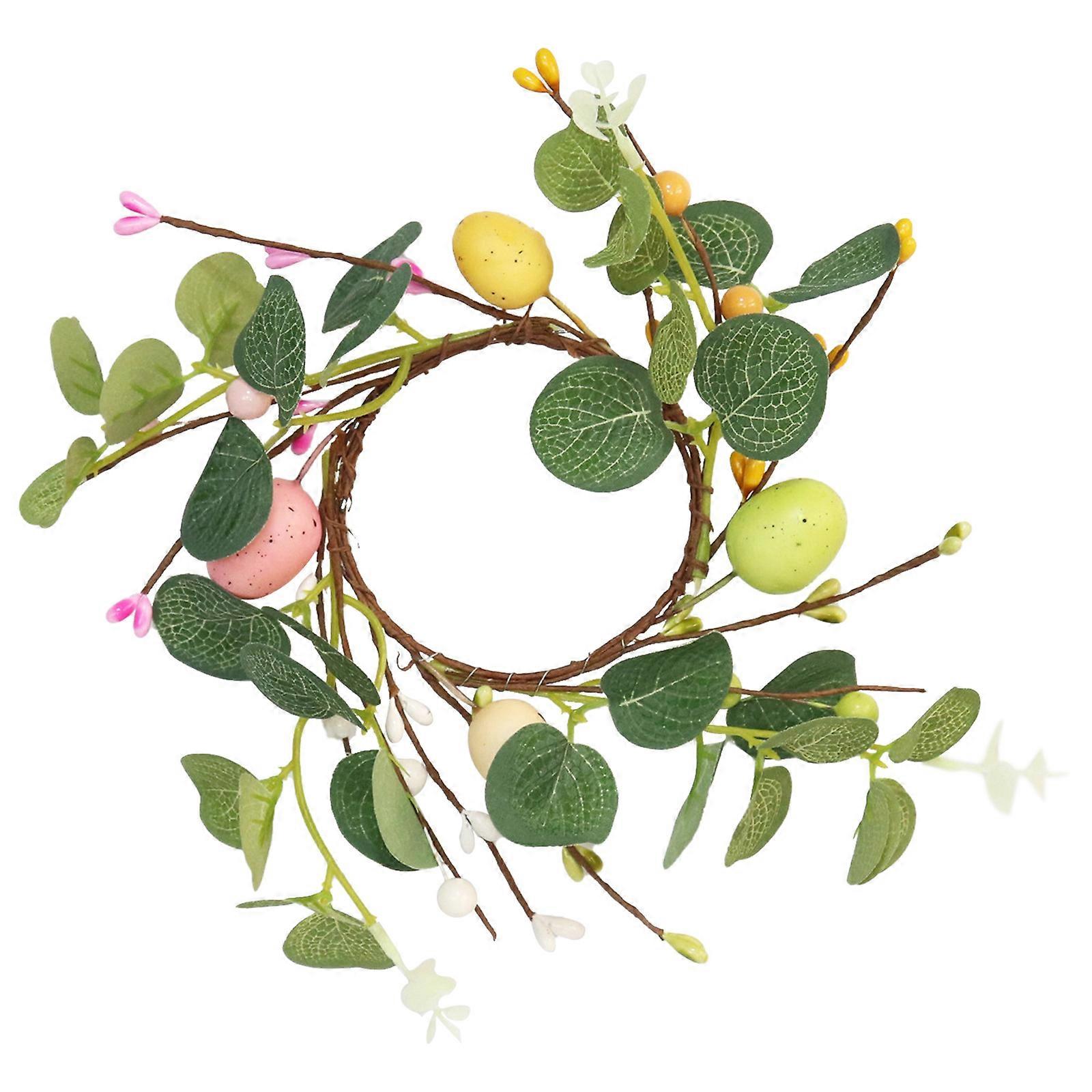 Easter Egg Decoration, Simulation Wreath, Eucalyptus Candle