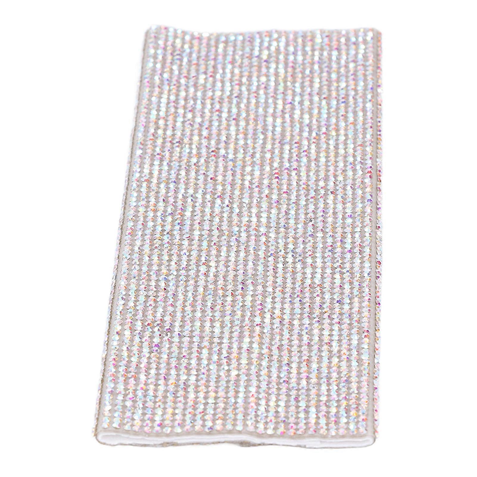 Manșon universal strălucitor pentru mânerul microfonului cu strasuri, multicolor