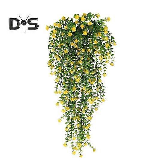 Artificial Eucalyptus Flower Realistic Home Wedding Garden Indoor Outdoor Wall Hanging Colorful Faux Flower Drooping Vines Garland Decoration